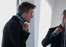 Horny bitch in white dress enticed husband into fornication