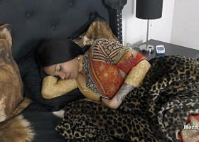 Close up shots of an Indian mommy sleeping