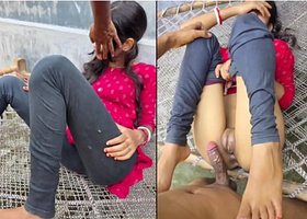 18 Year rage Desi Female Nailing With College  Mate