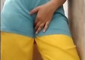 Desi indian stepsister enjoy alone in bathroom