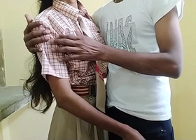 Indian desi village school dame bangs his school girlfriend legitimate