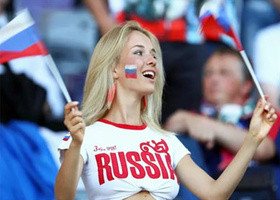 Russian football fan Natalya Andreeva in the swinger club