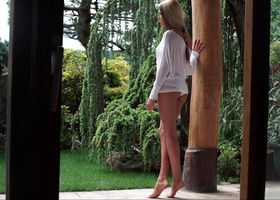 Passionate oral fun for a blonde girl and her lover