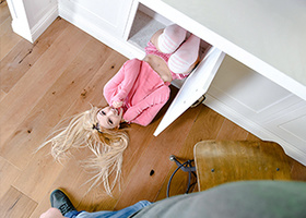 Small teen fucked after playing hide and seek