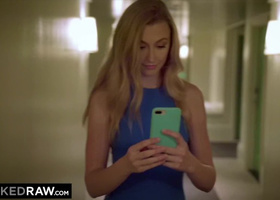 Leggy white gal is happy to fuck a black stud