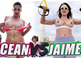 Fit babes with big asses in a compilation video