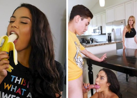 Bubble butt Latina stepsister fucks her horny bro